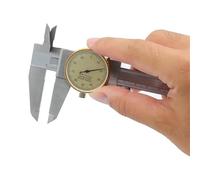 Calibradores de cuadrante de doble prueba de 0,01 mm, calibre Vernier de 300 mm de diámetro, herramienta de medición(Model A 0-150mm)