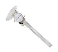 Calibradores De Dial 0-150 Mm 0,02mm Herramienta De Medición Métrica A Prueba De Golpes Calibrador Vernier De Acero Inoxidable Industrial De Alta Precisión(NO 1 With Case)