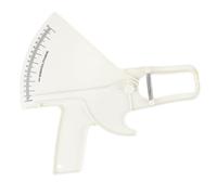 Calibradores de grasa corporal, calibradores profesionales de doble resorte, herramienta de cinta métrica de grasa corporal para medición de fitness corporal (blanco)