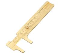 Calibradores de Latón de Bolsillo, Mini Calibrador Vernier de Doble Escala, Calibrador Deslizante de Latón Portátil, Herramienta de Medición de Regla(80mm)