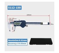 Calibradores digitales a prueba de agua IP54 Calibrador Vernier electrónico acero inoxidable 150 mm Herramientas medición(0-150mm)