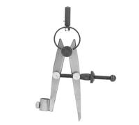 Calibradores divisores de ala ajustables con cerradura de 4,92 pulgadas, herramienta de brújula de dibujo Creaser para dibujo de geometría metalúrgica (acero al carbono)