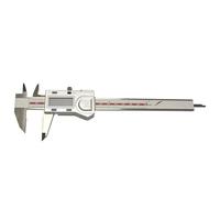 Calibradores micrómetros de trazado digital con mordazas con punta de carburo - Herramienta de medición de precisión de 0-150 mm/6 Pantalla LCD Conversión de sistema métrico/pulgada de acero inoxidab