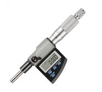 calibrar Micrómetro digital de 0-25 mm con herramienta de medición grabada y cabezal diferencial en espiral.