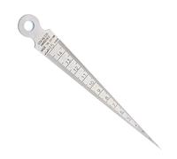 Calibre cónico mejorado Calibre de orificio cónico 0-15 mm Soldadura de acero inoxidable Pulgada y palpador métrico para medición de orificios de separación Regla de medición Inspección de escala de
