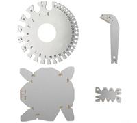 Calibre de ángulo de broca de acero inoxidable, tamaño de alambre para AWG SWG, herramienta de medición de punto de metal con rango de 118-160 grados, juego de 4 piezas