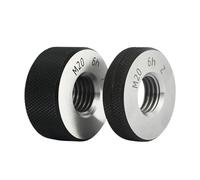 Calibre de anillos para roscas, Paquete de 2 calibres anillo rosca diente fino métrico 7 h for M18 y M20 con paso 1-2,5 mm(M18x1.5-7h)