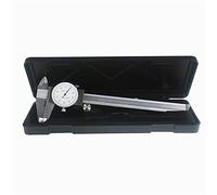 Calibre de dial de 6 pulgadas 0.001 de acero inoxidable a prueba de golpes, medición de 4 vías con funda de plástico