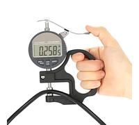 Calibre De Espesor Digital, Medidor De Espesor Digital Calibre De Probador De Espesor Galga, 0-12,7mm/ 0.5" 0.01mm Percentil Medidor De Espesor Herramienta De Medición De Espesor Para Papel, Cuero