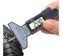 Calibre de Huella de Neumático - Medidor de Profundidad del Dibujo del Neumático - Pantalla LCD Digital Precisión 0.01mm Con Retorno Automático Rango 0-1" Para Uso En RV Hombres Principiantes Y Carrer