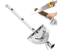 Calibre de inglete, para sierras de banco de aluminio Herramientas para trabajar la madera con extremos angulados de 60 grados el máximo soporte material y un tope abatible con etiqueta