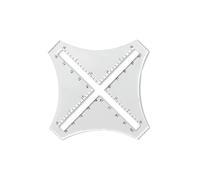 Calibre de la aguja de tejer,Regla de densidad transparente acrílica 2D - Regla de costura de calibre para uso doméstico, bordado, diseño de ropa, enseñanza