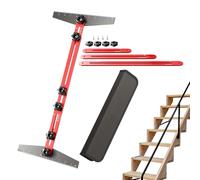 Calibre De La Banda De Rodadura Escaleras | Herramienta De Medición De Escaleras Multifuncional | Accesorios De Medición De Piso De Aleación De Aluminio Plegable Para Montajes, Particiones