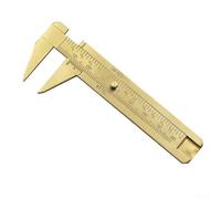 Calibre de latón, escala 0-80 para MINI punta puntiaguda calibrador Vernier regla de cobre para medición de precisión (doble escala)