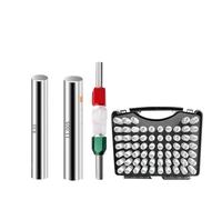 calibre de pasador 101 Uds. Calibre de enchufe acero blanco intervalo precisión 0,01mm juego orificios lisos herramienta medición Pin(4.00-5.00mm 101pcs)