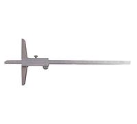 Calibre de profundidad DIN 862, precisión de hasta 0.01 mm, pantalla digital, construcción en acero inoxidable, ideal para medir profundidades y cavidades.