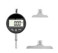 Calibre de profundidad Indicador de cuadrante de profundidad de 0-12,7/0-25,4 mm, 0,01 mm, micrómetro de profundidad, herramienta de medición de acero inoxidable(0-12.7mm 0.01mm Small Base)