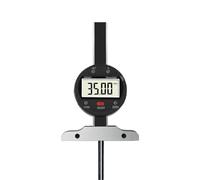 Calibre de profundidad Micrómetro con indicador de cuadrante de profundidad de varilla fina de 50/100/150/200 mm y 0,001 mm for agujeros pequeños(0-50mm 0.01mm Φ1.5mm)