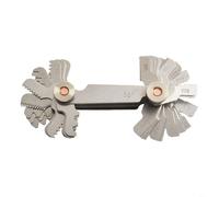 Calibre de rosca de 52 hojas de acero inoxidable métrico de 60 grados y pulgadas de 55 grados para medición de paso de tornillo y precisión de rosca en proyectos mecánicos