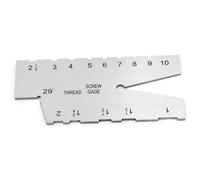 Calibre de rosca de acero inoxidable | Herramienta de medición de paso de tornillo de 29 grados | Medidor de tapón de rosca para herramientas de rectificado/corte/rosca externa |