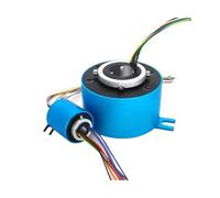 Calibre de rosca de tubería 1 Uds ID5/8/10/12, 7/20/25, 4/30~60mm, OD22 130mm agujero pasante/anillo deslizante, giratorio eléctrico 6/12/18 cables, 2/5/10A(20X42mm 6CH 5A)