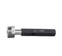 Calibre de rosca izquierda, Medidor de tapón NPT/Herramienta prueba paso calibre precisión tubería NPT1/8 NPT1/4 NPT3/8 NPT1/2(Thread Head Gauge,NPT 1)