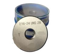 Calibre de rosca Medidor de anillo rosca 2A, medidores Go-No Go 3/4-12-14-16-18-20-24-28-32 UNC UNF, 2 unids/set(3428UN)