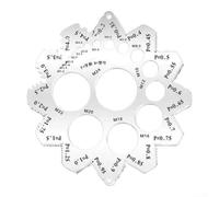 Calibre de rosca, modelos de longitud para diámetros de tornillo fino grueso Medida de paso de perno británico (A)