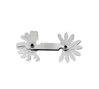 calibre de rosca plegable Medidor de radio de acero inoxidable calibre R R1-6.5 7-14,5 15-25 26-80 placa de calibre de radio filete medidor(Inch 55degree)