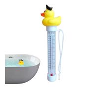 Calibre de temperatura de la piscina: termómetro de la piscina flotante, sensor de temperatura de agua, medidor de calor del spa | Termómetro duradero al aire libre con cuerda de corbata y escala clar