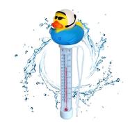 Calibre de temperatura de la piscina: termómetro de la piscina flotante, sensor de temperatura de agua, medidor de calor del spa | Termómetro duradero al aire libre con cuerda de corbata y escala clar