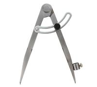 Calibre de Trazado Compás de Acero al Carbono Plata Portátil | Marcado Mecánico y Trabajo en Cuero, Fácil de Guardar, Ligero, Uso Manual, Acabado Plata