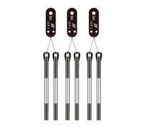 Calibre de tres pines, medición de diámetro medio de rosca externa de 0 grados, acero al carbono, 0.118-0.572mm, Juego de herramientas de inspección industrial (0.201)