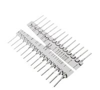 Calibre de tubo capilar de cobre para medir diámetros interiores y exteriores CT1101 con rangos métricos de 0,5 mm a 12 mm e imperial de 0.08 a 716 pulgadas, acero inoxidable