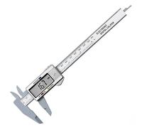 Calibre Digital Calibrador Vernier de 0 a 150 mm, calibrador digital acero inoxidable/plástico, instrumento 6 pulgadas, herramientas medición profundidad(Silver)
