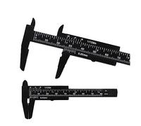 Calibre digital, Calibrador Vernier de plástico, micrómetro, Mini regla 80MM, herramientas medición precisas, calibrador estándar