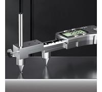 Calibre digital de línea central para offset, calibre digital de alta precisión, rango de 10 a 200 mm, con sonda cónica, precisión de ±0,1 mm, calibre de vernier con orificios de medición, para mecani