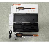 Calibre digital recargable (naranja), 150 mm