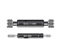 Calibre Rosca Tampon 1 calibre de rosca de aviación métrico fino de 2, 3, 4, 5, 6, 7, 8, 9, 10, 12, 14, 16, 18, 4H5H, 5H6H, 6H7H, precisión de ±0,001 mm.(2.5X0.45 4H5H)