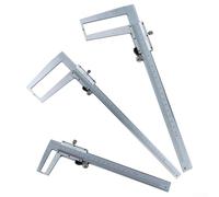 Calibre Vernier de medición de precisión de 0 02 mm hecho de acero al carbono para un uso fiable Medición de diámetro, profundidad y paso con escala fácil de leer (0-150 mm)