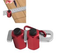 Calibres de escalera altos para enmarcar escuadra con soporte, calibre de escalera Plantilla de marco plano hexagonal de aleación de aluminio con tornillo de mariposa para