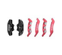 Calibres de freno delantero de aleación de aluminio 7075-T6 y almohadillas de freno izquierda y derecha para Traxxas 1/6 FUNCO PRO SCALE 2WD SAND Car 8S-109076-4 actualizaciones - negro