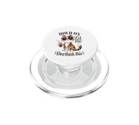 Calico Cat se aferra a Pensar Demasiado en Este Amante del café PopSockets PopGrip para MagSafe