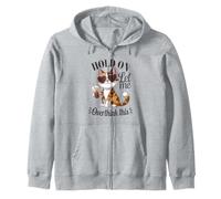 Calico Cat se aferra a Pensar Demasiado en Este Amante del café Sudadera con Capucha