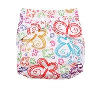 Calico Swim Diaper Baby Infant Snap Absorbente Lavable Swimsuit Pañal Reutilizable Swim Pañal Para Bebés Niños Lecciones De Natación, Talla Única Todos(#1)