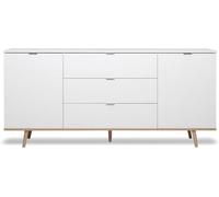 Calicosy Aparador 2 puertas 3 cajones - an180 cm - blanco