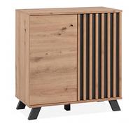 Calicosy Aparador 2 Puertas Decoración Roble Artesanal L80 Cm - Lublin