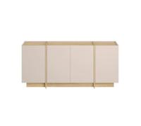 Calicosy - Aparador de 4 puertas - Paneles melaminados Decoración Cachemira y Roble Zafiro - Bisagras de cierre suave - (Colección Onyx) - Salón, Comedor - L 180 x P 45 x H 80 cm