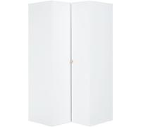 Calicosy Armario de esquina blanco 2 puertas