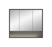 Calicosy Armario de pared con 3 puertas de espejo y 1 nicho de cachemira, 80 cm de ancho - AURA